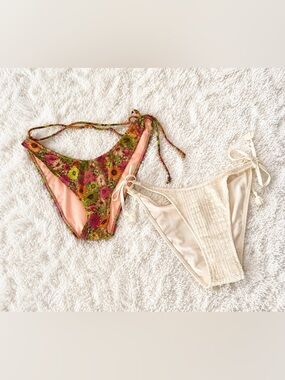 Wild Fable Floral Tie Side Bikini Bottom XL NWT